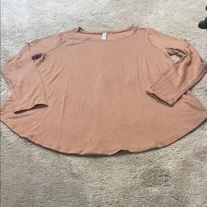 Women's Long Sleeve Top - Brown